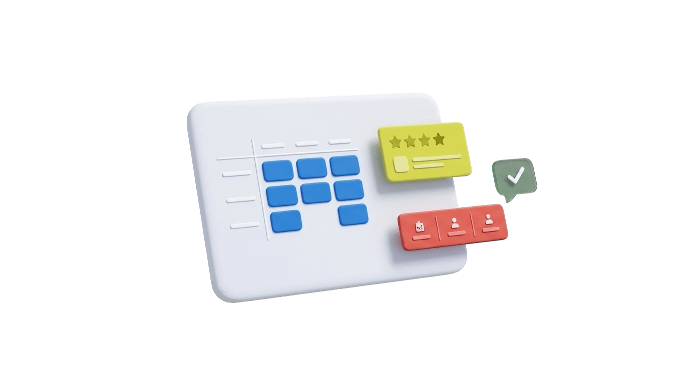 Illustrated mockup of an AI-powered restaurant operations dashboard