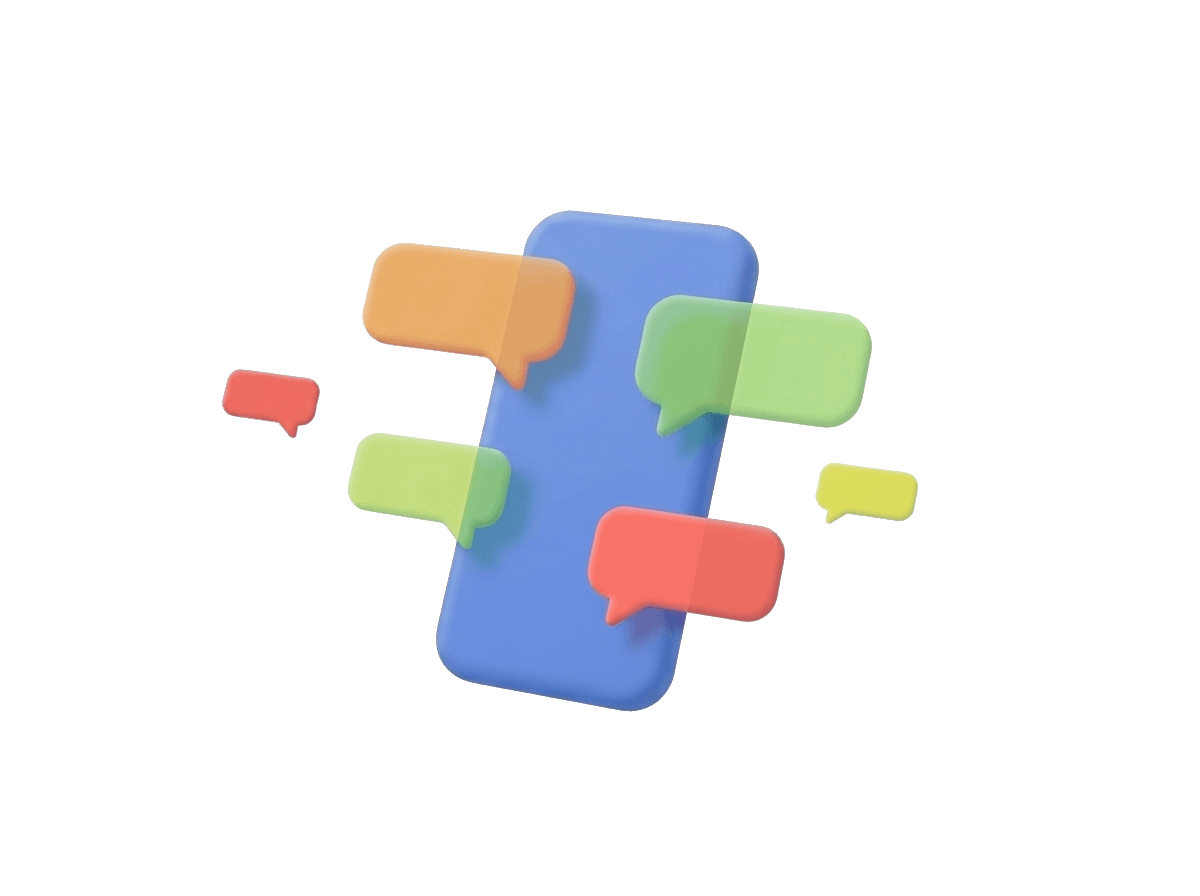 Illustration of voice and chat support available across the day